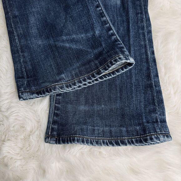 COH Citizens of Humanity Bootcut Jeans 31 Blue Hemmed Low Waist Denim Womens - Picture 8 of 12